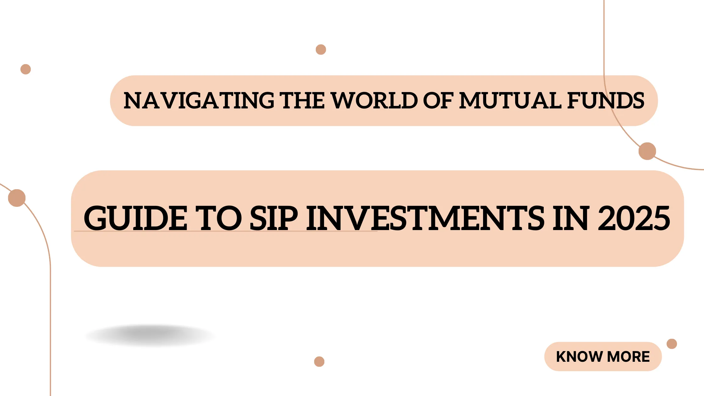 Graphic reading “Navigating the world of mutual funds: Guide to SIP investments in 2025”