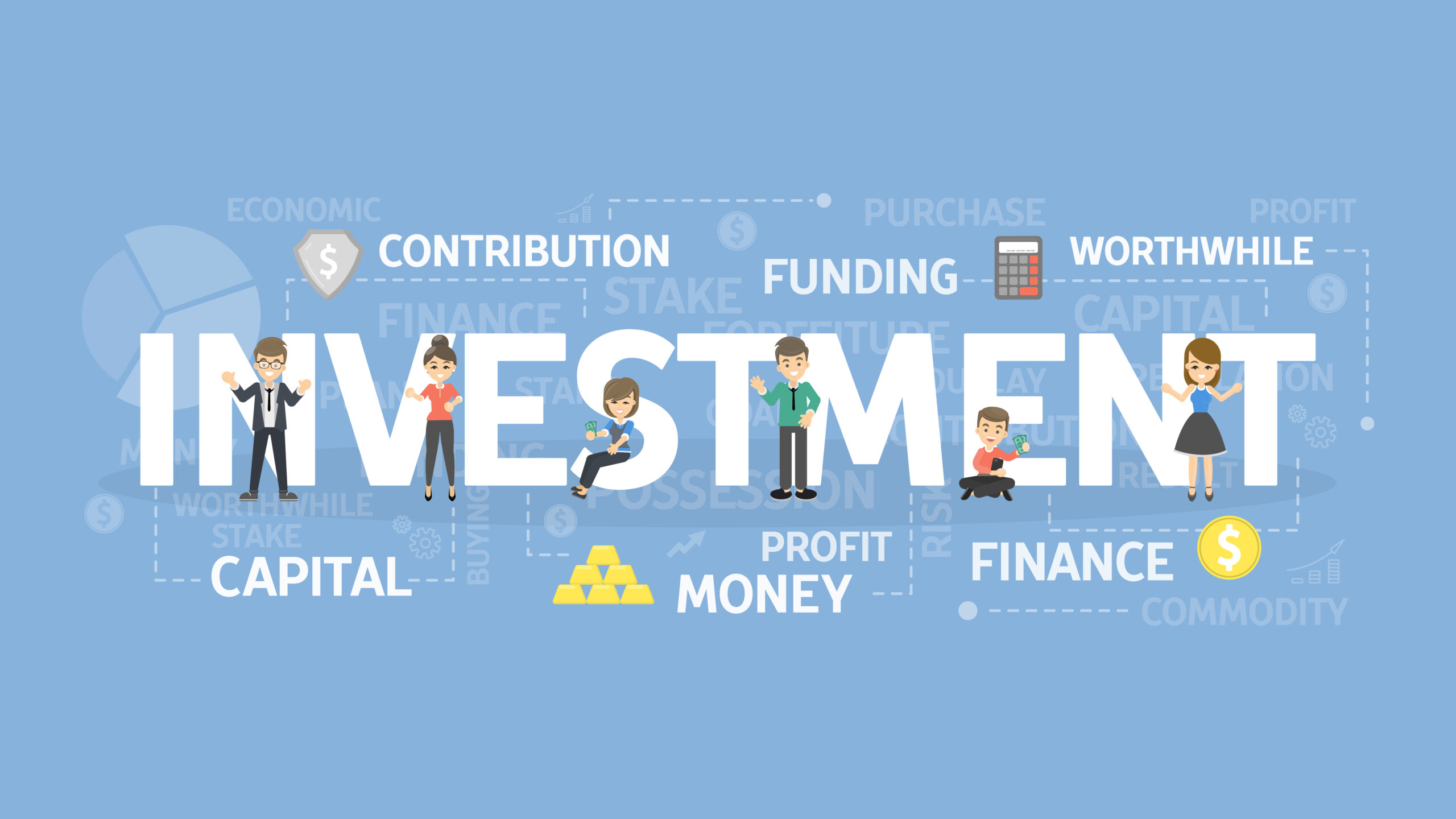 Investment concept illustration. Choosing Mutual Funds for Your Portfolio